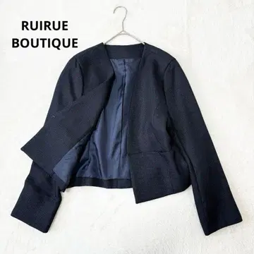 루일 에 부티크 노카라 자켓 졸업식 졸업 네이비 미사용급