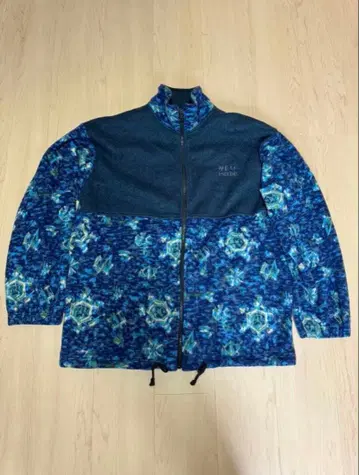 NEIL PRYDE 플리스 자켓 블루 올 패턴 빈티지