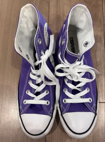 새상품급 컨버스 올스타 하이 퍼플 24.5cm
