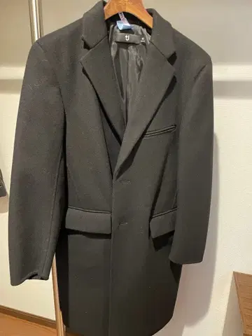 UNIQLO +J 블랙 체스터 코트 XS