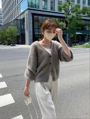 CAPRICIEUXLE'MAGE/FOX 캐시미어 가디건/정가 14960엔