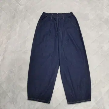 스튜디오 클립 와이드 데님 밑단 다트 입체 와이드 팬츠 L