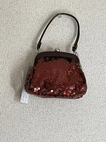 [ 미사용 ] Cal 브라운 라메 파티 백