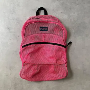 JANSPORT 메쉬 백팩 핑크