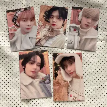 TXT SBS 가요대전 한국 한정판 사전투표 트레이딩 카드 5장 세트