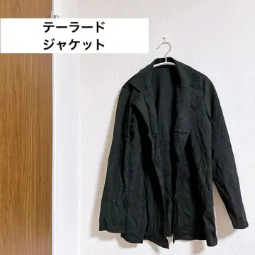 블랙 테일러드 자켓