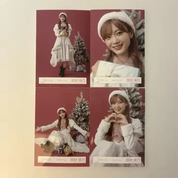 타무라 호노 사쿠라자카46 2025년 산타 의상 브로마이드 4종 컴프