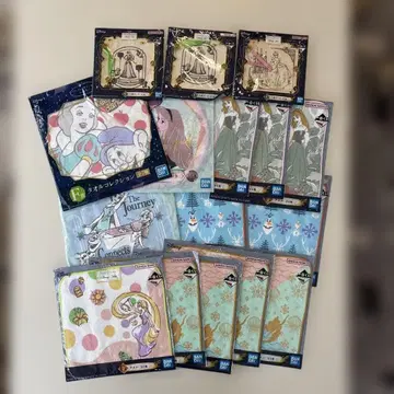 제일복권 디즈니 프린세스 핸드 타월 13개 복조리 파우치 3개