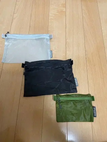 미사용 새상품 몽벨 U.L 페이퍼 파우치 3세트