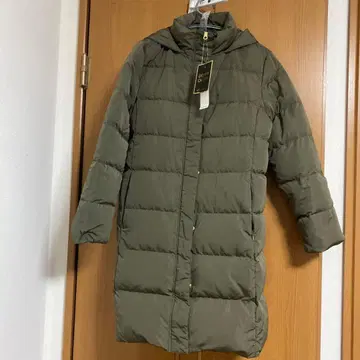 새상품! GU 다운 코트 다운 아우터 다운 자켓 카키색