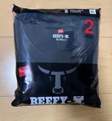 미사용 새상품 헤인즈 비피 T셔츠 블랙 XL 사이즈 2개 세트
