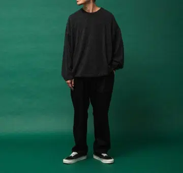 SUPER WIDE CASHMERE CREW NECK