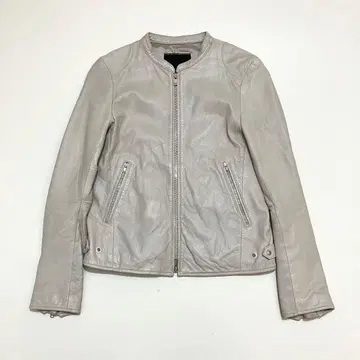 AbahouseDevinette 램 가죽 싱글 라이더 자켓