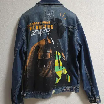 ZARA 데미지 가공 데님 자켓