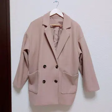 더스티 핑크 테일러드 코트