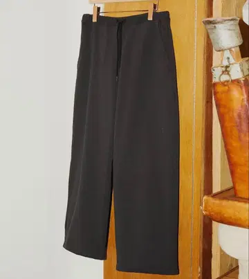 nante 코튼 스웨트 와이드 팬츠