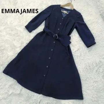 EMMAJAMES 에마제임스 플레어 원피스 네이비