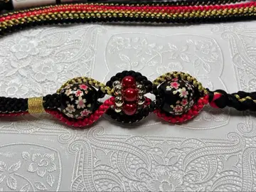 b-133 순수 실크 허리띠 후리소데 성인식 펄 장식 전사 구슬 벚꽃