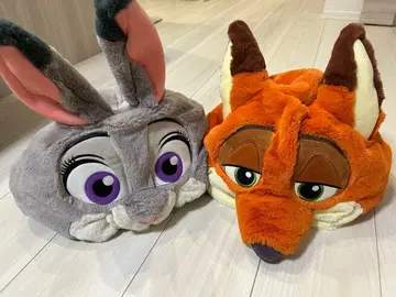 상하이 디즈니 주토피아 닉 주디 팬캡 세트 모자