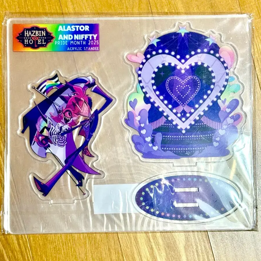 Hazbin Hotel Pride 2025 acrylic stand Alastor Niffty #해즈빈호텔