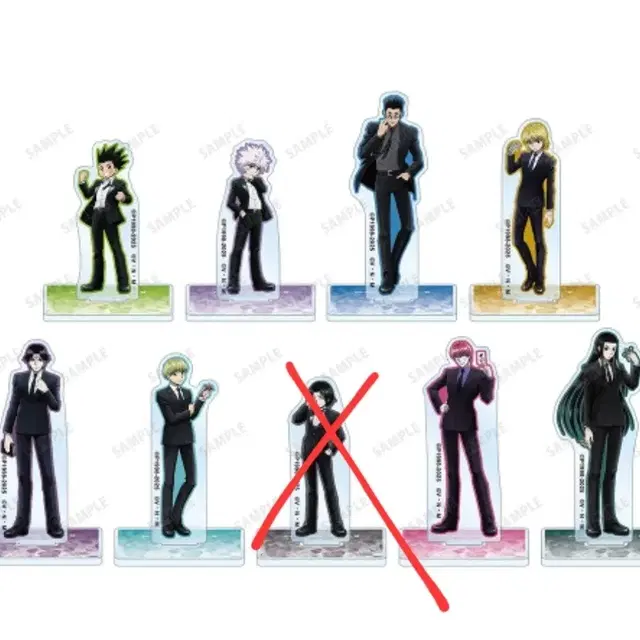 헌터x헌터 캐릭터 아크릴 아르비앙카 수트 스탠드 공구