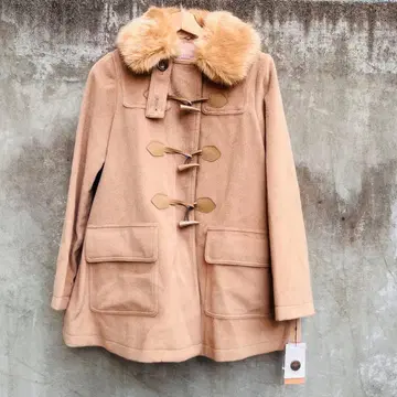 택 포함 새상품 dazzlin 더플 코트 S 사이즈 베이지 퍼 포함