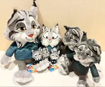 주토피아2 파우바트 BIG 봉제 인형 세트 5