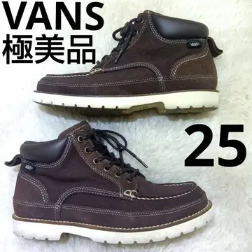 컨디션 최상 VANS 브라운 모카신 부츠 반스 스니커즈 25