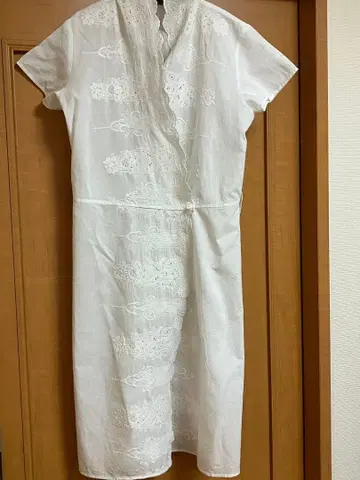 미즈이로 인드 자수 레이스 가디건 반팔