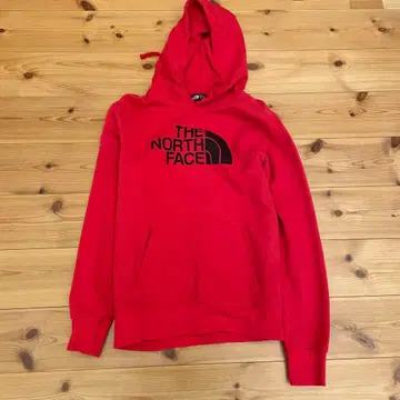 THE NORTH FACE 레드 후드 부착 후드티