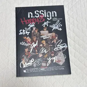 n.SSign Happy& 친필 사인 부착 앨범