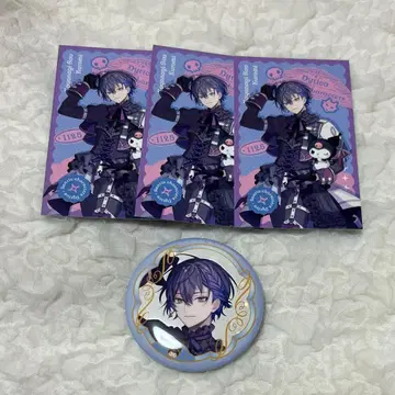 니지산지 산리오 코야나기 로우 Dytica 캔뱃지 폴라로이드 포토 카드