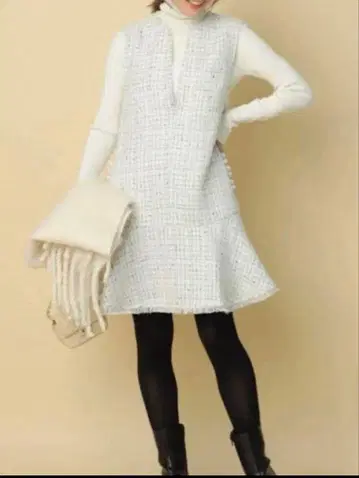 Apuweiser-riche 트위드 페플럼 미니 원피스 1