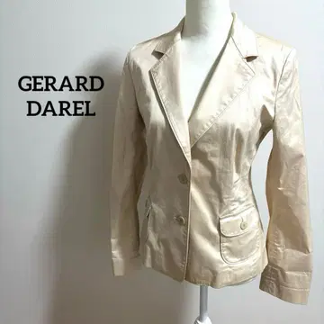 GERARD DAREL 베이지 테일러드 자켓 여성용 M