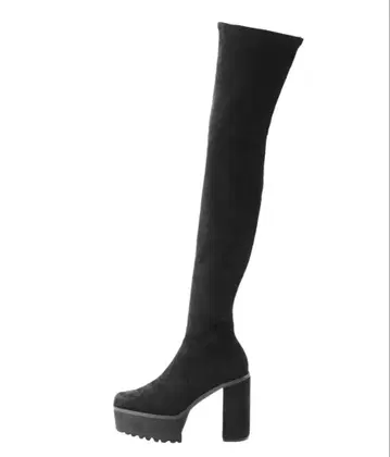 새상품 EMODA 탱크 벌키 롱 부츠