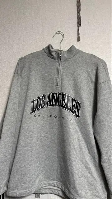 LOS ANGELES CALIFORNIA 하프 지퍼 자켓 그레이