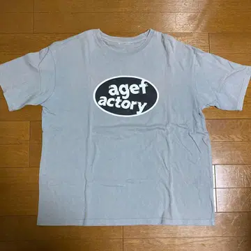 agef actory 로고 T셔츠 그레이