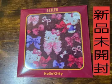 미개봉 새상품 헬로키티 페이러 슈니르 직조 손수건 리본