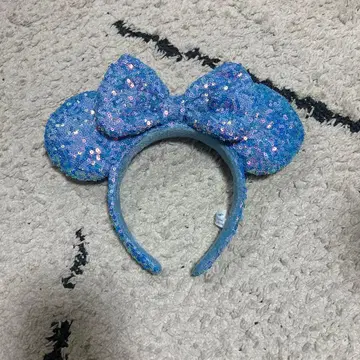 [ 새상품급 중고 ] 미키형 스팽글 머리띠
