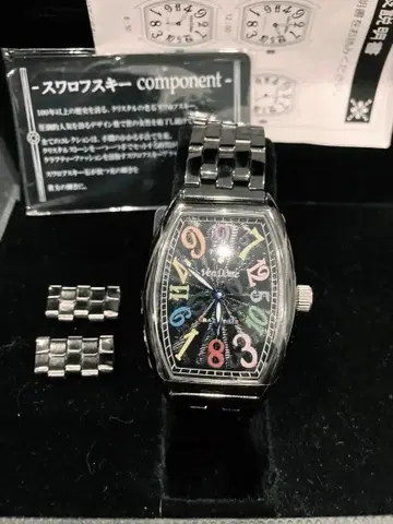 VenDome 점핑 아워 수동 와인딩 손목시계 블랙 클레이지 아워