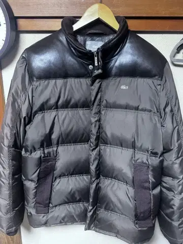 라코스테 다운 브라운 화이트 와니