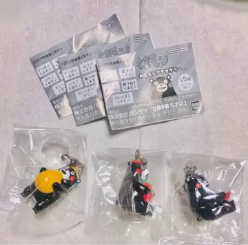 쿠마몬 메지루시 액세서리 데코 딸기 3종 세트