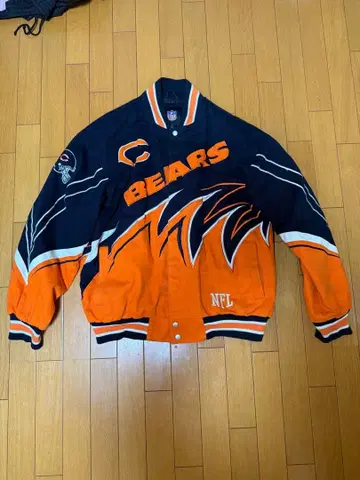 NFL BEARS 바시티 자켓 네이비/오렌지