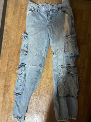 ZARA 카고 데님 팬츠