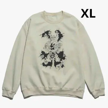 VERDY x TAPPEI SWEAT CREW XL BEIGE
