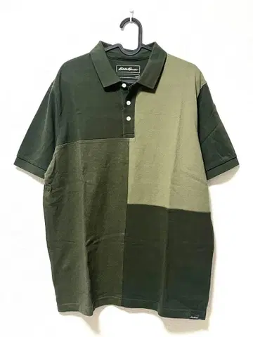 Eddie Bauer 피케 셔츠 카키/다크 그린