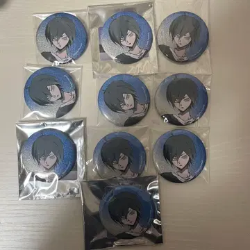 단간론파 사이하라 슈이치 라운드원 글리터 캔뱃지 10개