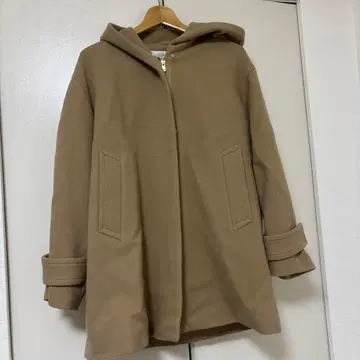 이네드 멜톤 푸드코트 카멜 7 오버 사이즈