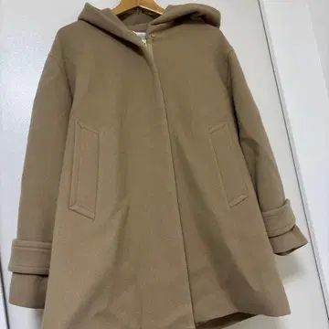 이네드 멜톤 푸드코트 카멜 7 오버 사이즈