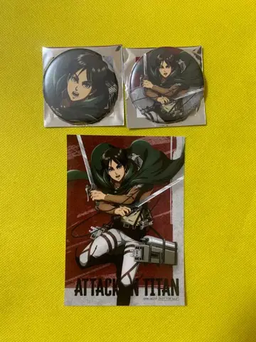 TV 애니메이션 진격의 거인 Fighting ver. 캔뱃지 브로마이드